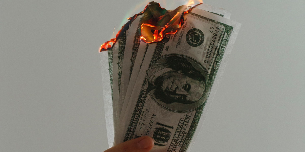 dollars being burned